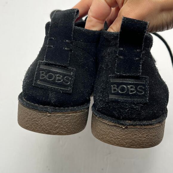 Bobs From Skechers Women's Black Memory Foam Suede Chukka Boots Size 8 - Picture 4 of 7